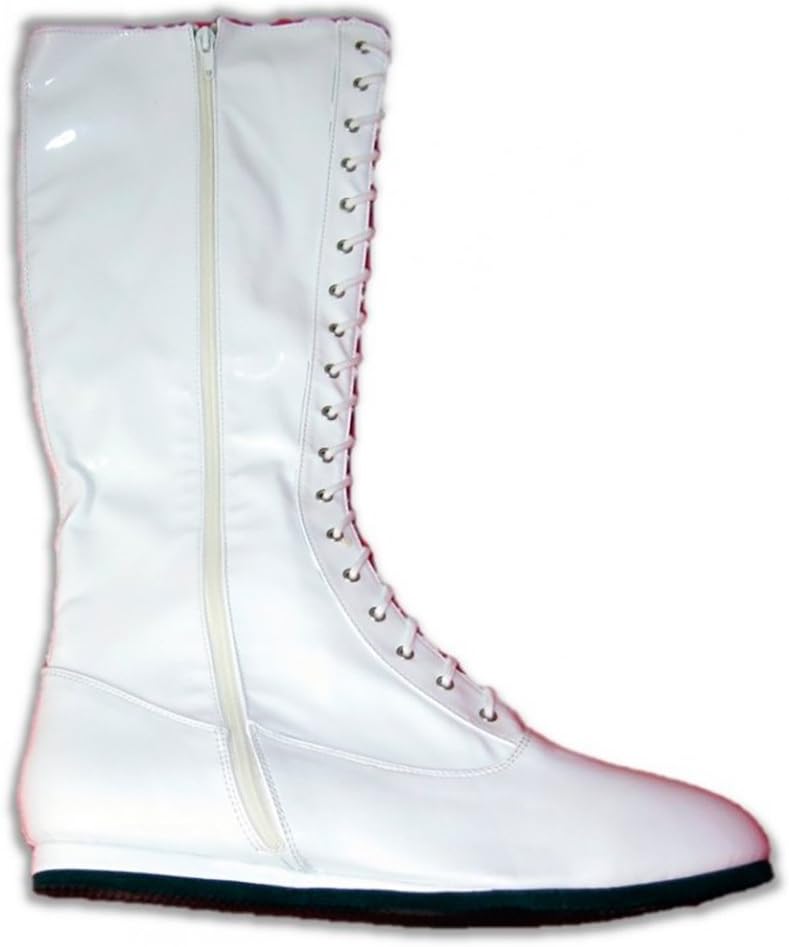 Wrestling Pro Kostüm Schuhe (Large, Weiss) L Weiss, L Weiss