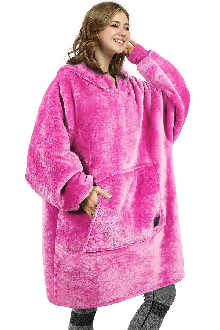 Kato Tirrinia Übergrosse Warme Hoodie Sweatshirt Decke, Weiche Flanell Damen Deckenpullover, Komfort