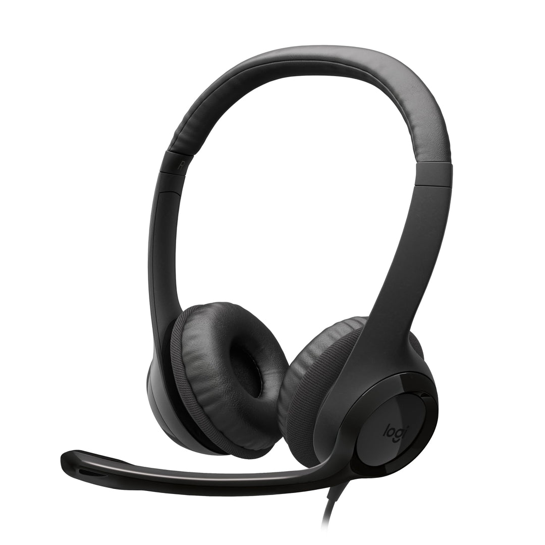 Logitech H390 kabelgebundenes Headset für PC/Notebook, Stereo-Kopfhörer mit Mikrofon mit Geräuschunt