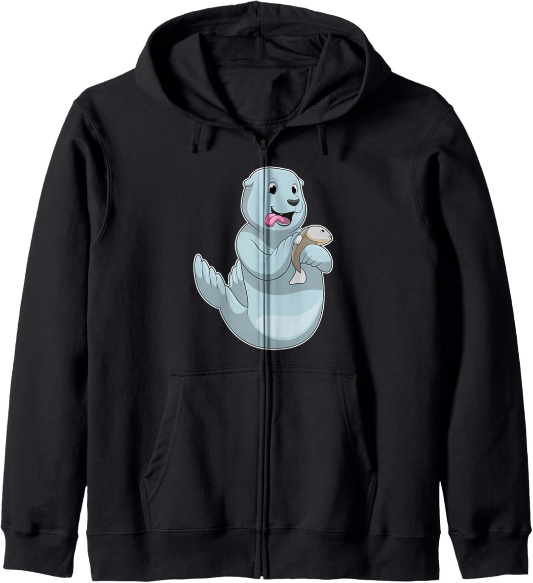 Seehund Fisch Kapuzenjacke