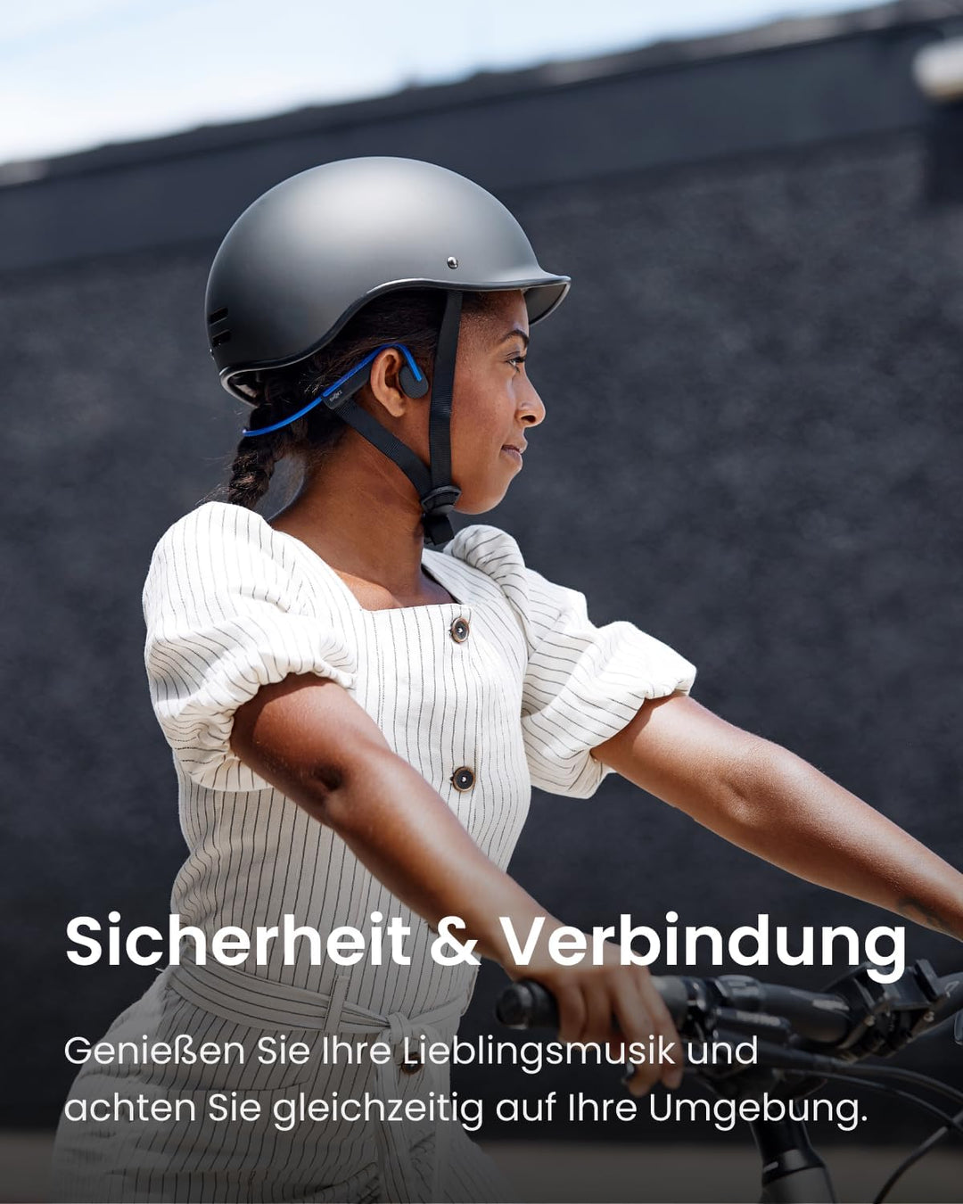 SHOKZ OpenMove Knochenschall Kopfhörer, Open-Ear Sport Bluetooth Ohrhörer mit Noise-Cancelling Mikro
