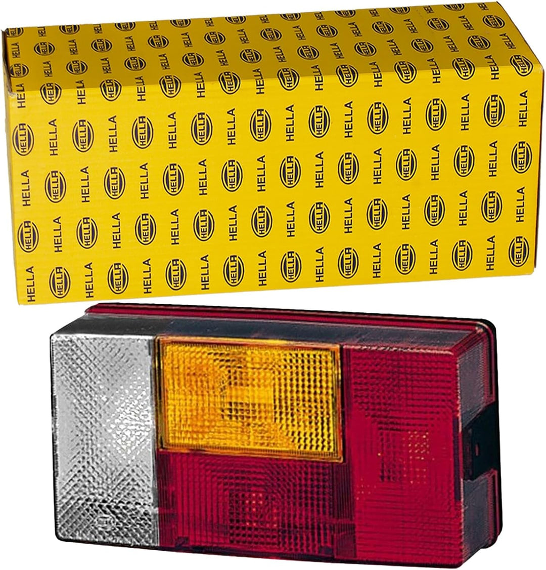HELLA Rückleuchte - Glühlampe - 24V / 12V - Anbau - ECE/nicht SAE - Lichtscheibenfarbe: mehrfarbig -