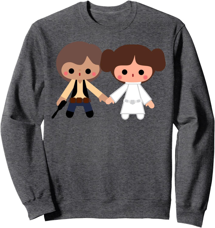 Star Wars Han & Leia Cute Cartoon Sweatshirt