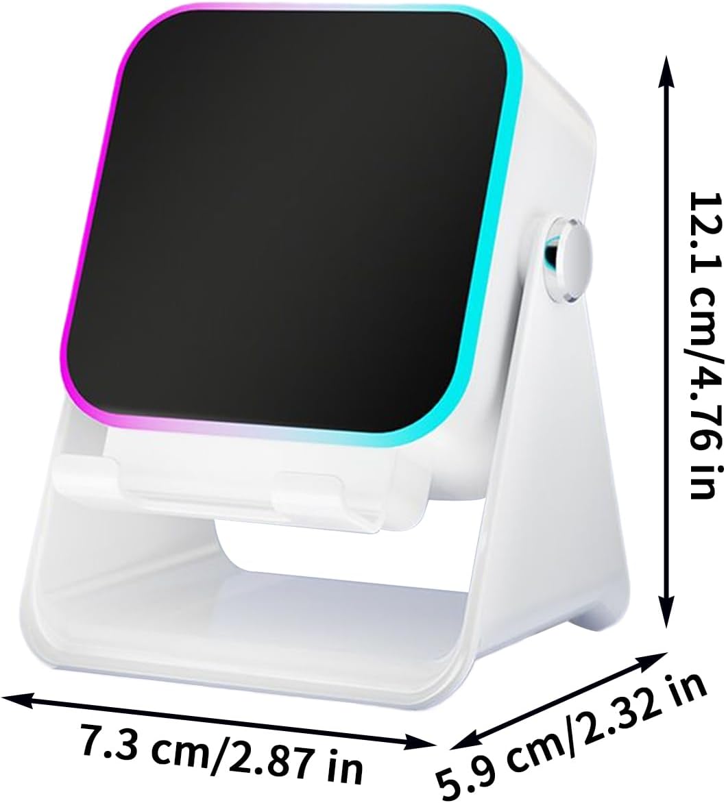 Induktionslautsprecher – Klappbarer Audio-Bracket Station mit Licht, 10 W Telefonhalterung, Induktio