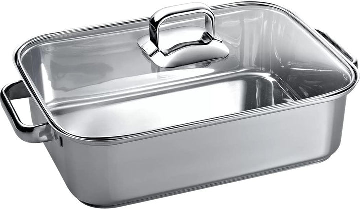 Neff Z9410X1 Backofen und Herdzubehör / Kochfeld / Bräter aus Edelstahl für Induktion, Silber Single