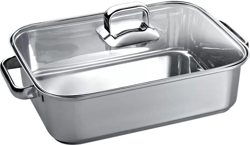 Neff Z9410X1 Backofen und Herdzubehör / Kochfeld / Bräter aus Edelstahl für Induktion, Silber Single
