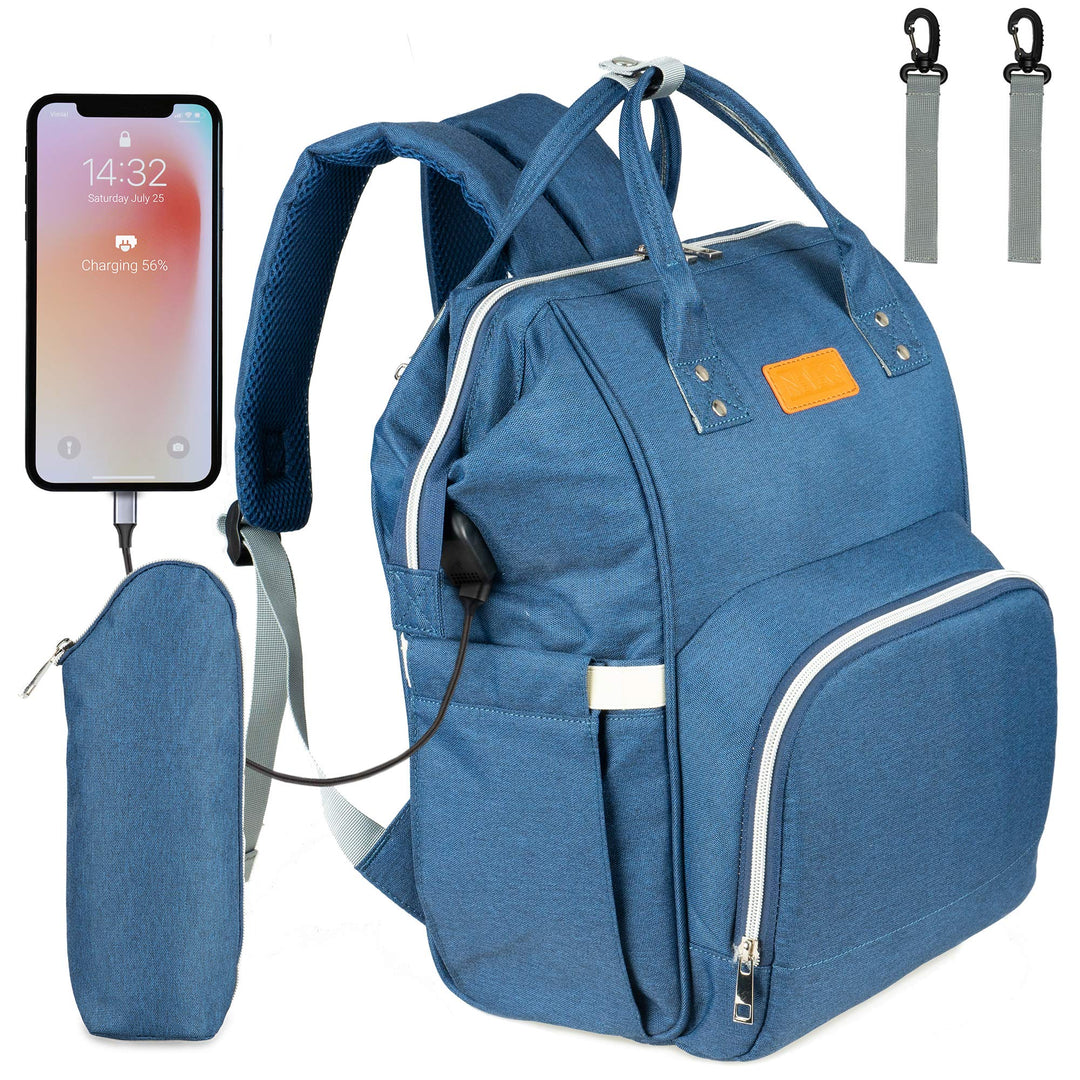 NEVEQ Baby Wickelrucksack, Babytasche für Reise, Wickeltasche Grosse Kapazität, Multifach Reise Ruck