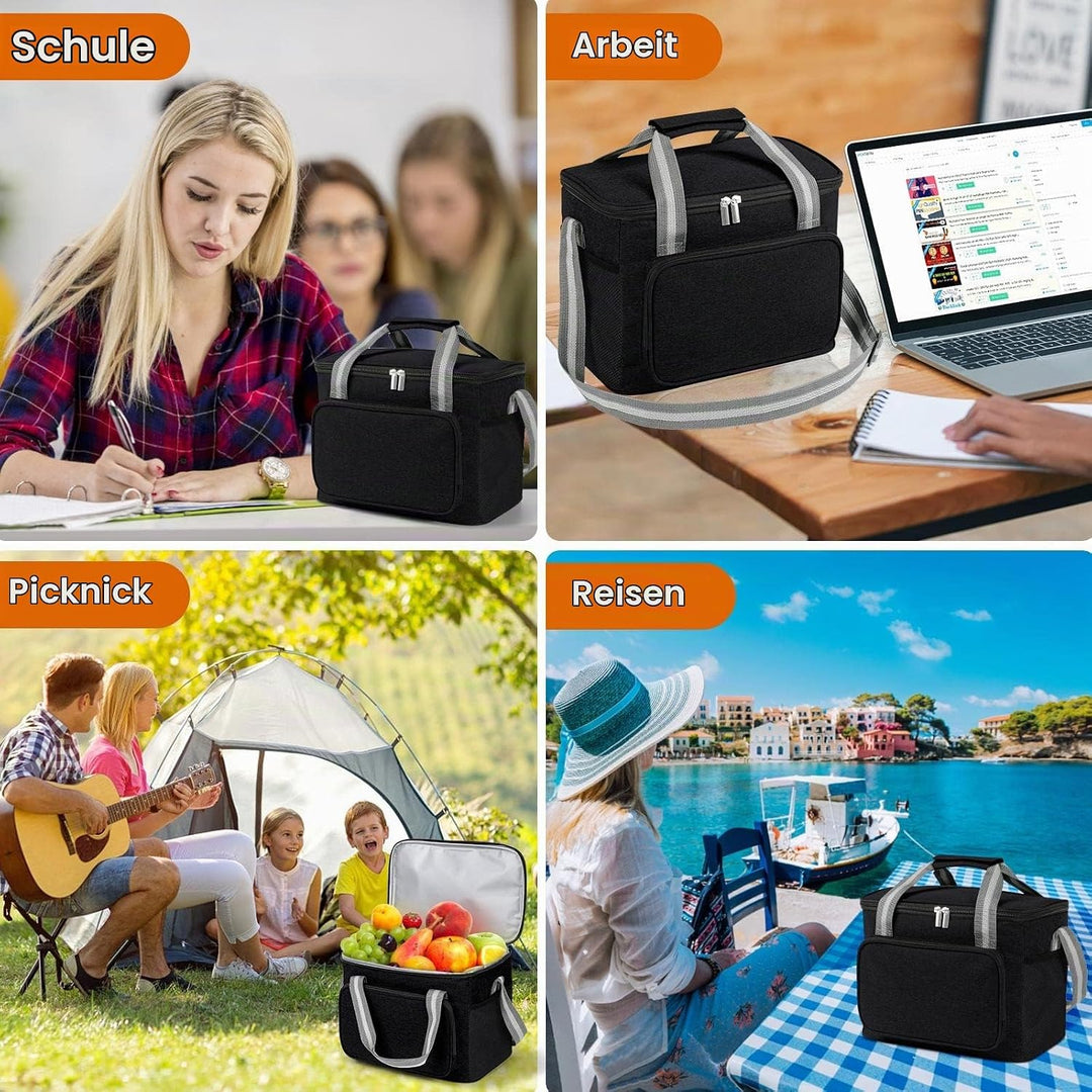 DUNSOO Kühltasche Klein, Kleine Kuhltasche fur Unterwegs, Kuhltaschen Faltbar, Thermotasche für Pick
