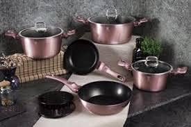Berlinger Haus I-Rose Set 3 Bratpfannen Induktion 20-24-28cm, Aluminium, Antihaftbeschichtung Ökolog