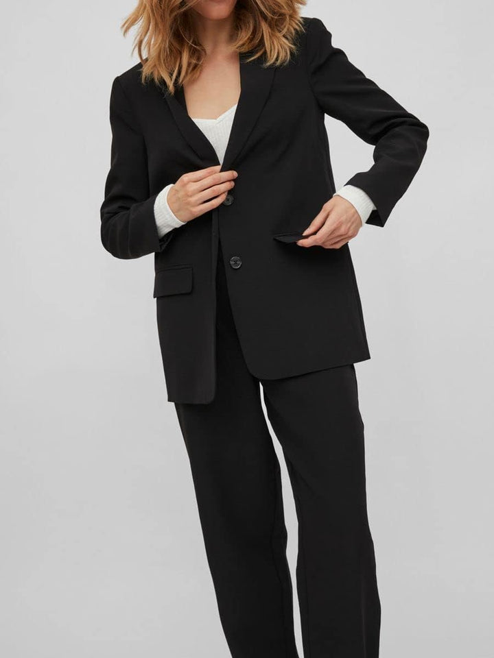 Vila Damen Vikamma Loose Noos Blazer 36 Schwarz, 36 Schwarz