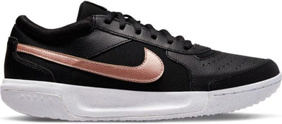Nike Damen Nikecourt Zoom Lite 3 Sneaker 36.5 EU Black Mtlc Red Bronze White, 36.5 EU Black Mtlc Red