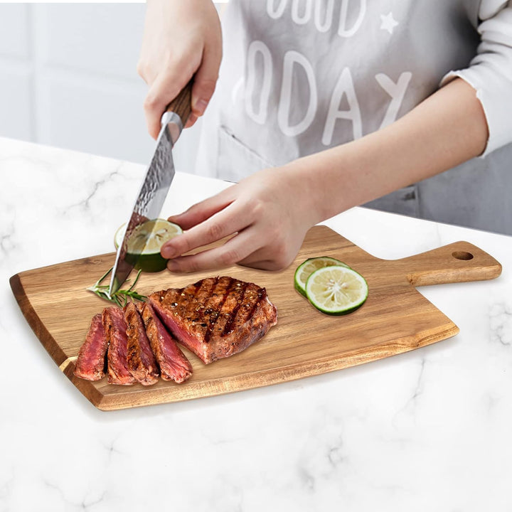 Schneidebrett aus Akazienholz Holzbrett Cheese Charcuterie Boards 43 x 25 cm Küche Schneidbrett Holz