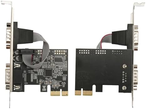 2 Port PCI Express RS232 DB9 Serielle Portkarte für Windows XP, Vista, 7, 8.x, 10, 11 32/64bit für L