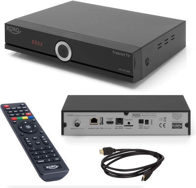 Xoro HRT 8772 HDD Full-HD DVB-C/T2 Receiver (HEVC H.265 Twin Tuner, Irdeto Cloaked CA für freenet TV