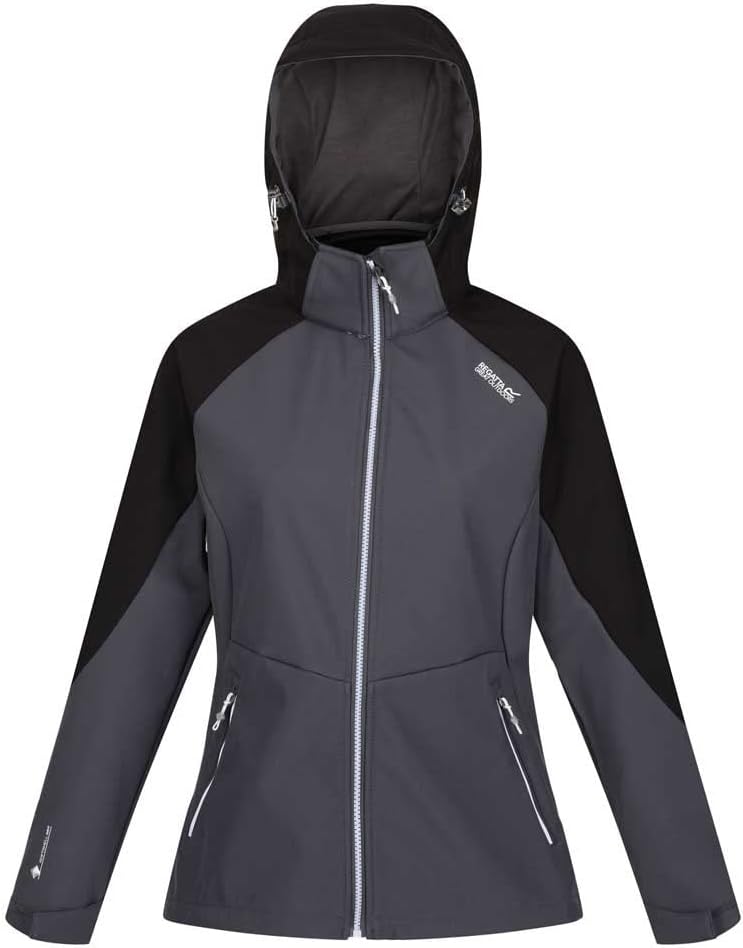 Regatta Softshelljacke Damen DeSoto VIII mit Kapuze, 36 Grau