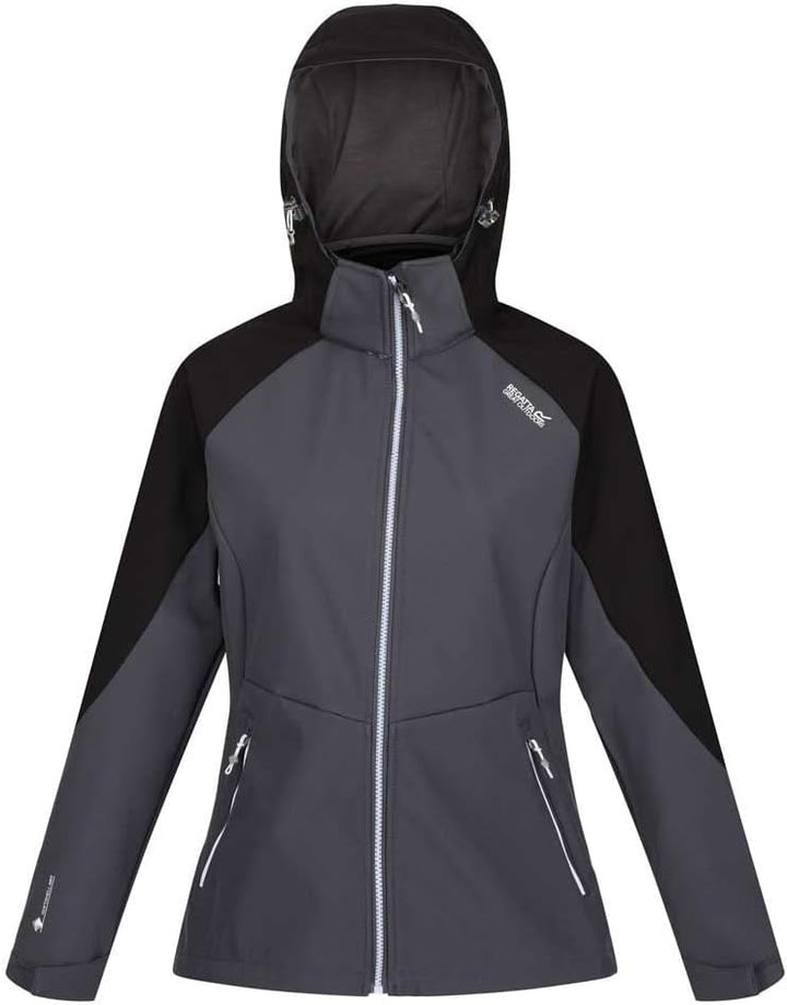 Regatta Softshelljacke Damen DeSoto VIII mit Kapuze, 36 Grau