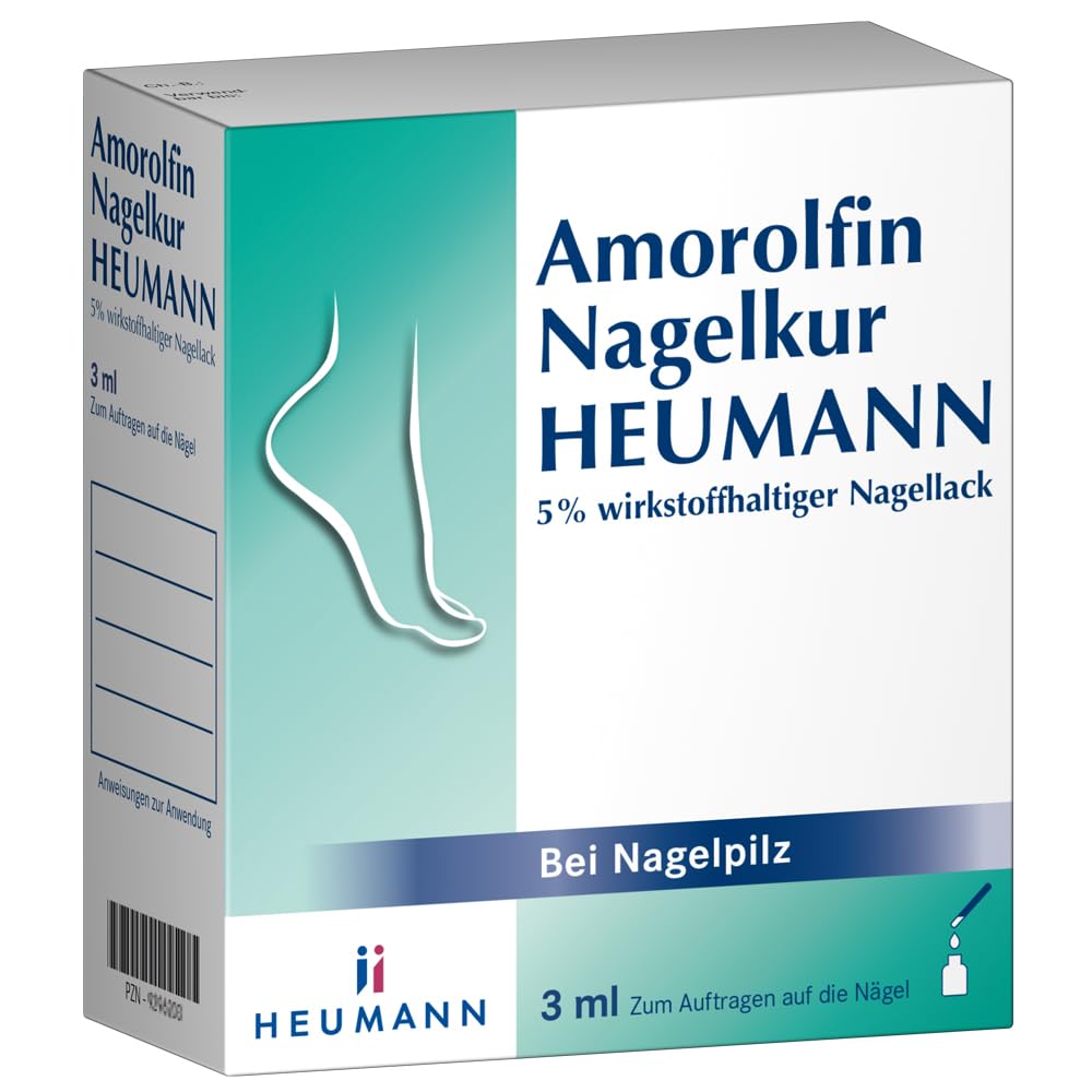 Amorolfin Nagelkur HEUMANN 5% wirkstoffhaltiger Nagellack zur Nagelpilz-Behandlung - Effektive Hilfe