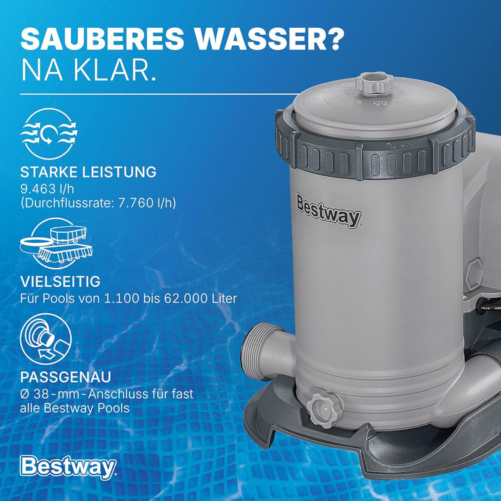 Bestway Filterpumpe 9.463 l/h, 350 W