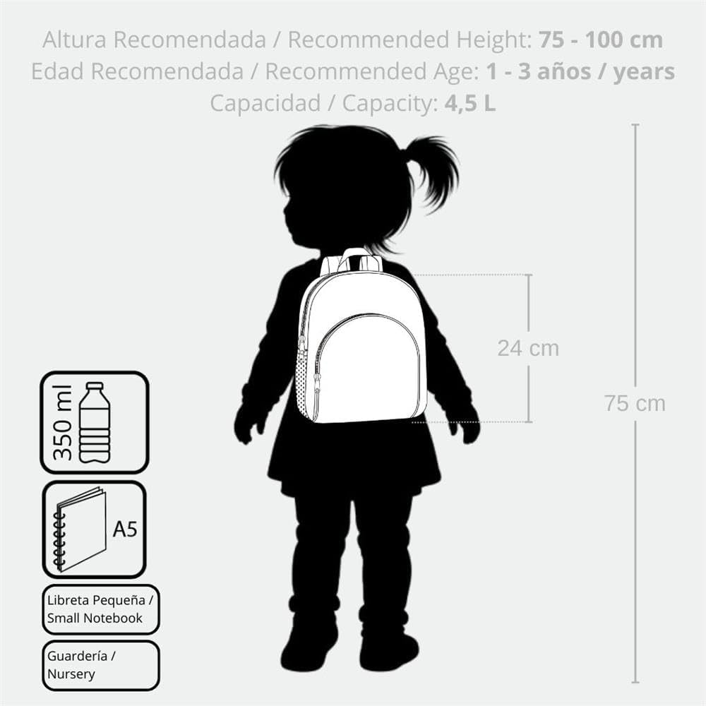 Enso Süsses Mädchen Kleiner Rucksack Lila 19x23x8 cm Polyester 3,5L Mochila pequeña Beere, Mochila p