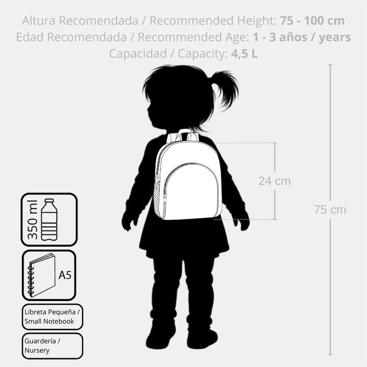 Enso Süsses Mädchen Kleiner Rucksack Lila 19x23x8 cm Polyester 3,5L Mochila pequeña Beere, Mochila p
