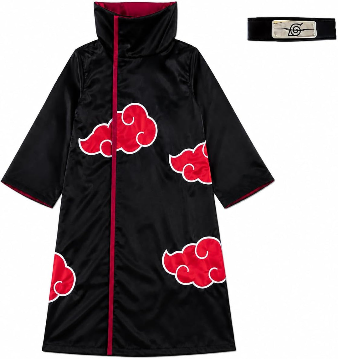 Chaks - Itachi Uchiha Kostümset, offizielles Naruto Outfit, 2-teilig für Erwachsene, Anime Accessoir