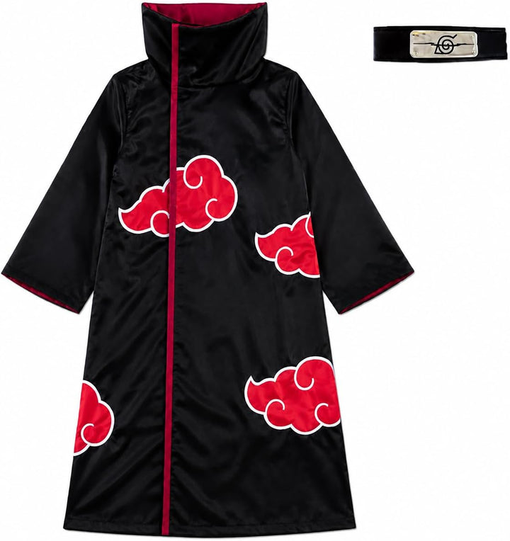 Chaks - Itachi Uchiha Kostümset, offizielles Naruto Outfit, 2-teilig für Erwachsene, Anime Accessoir