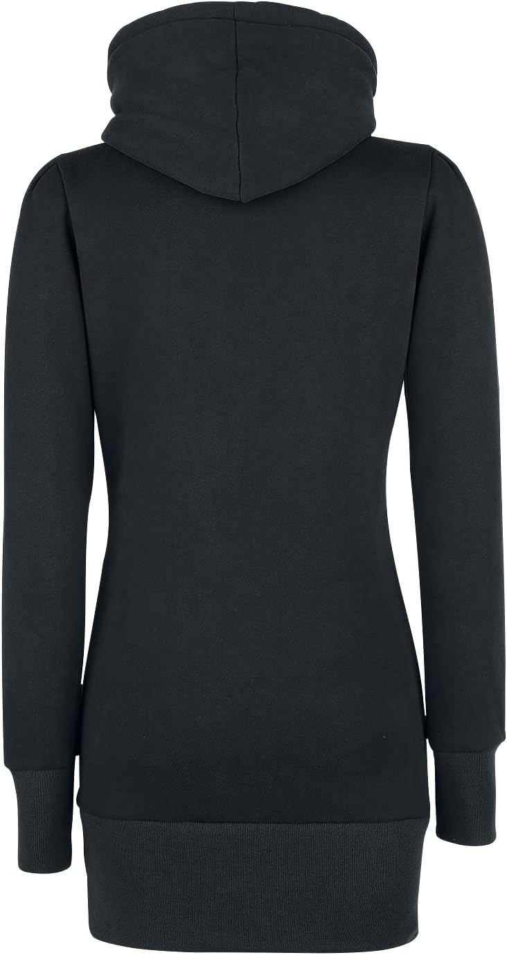 Forplay RED by EMP Damen schwarzer Langer Pullover L Schwarz, L Schwarz