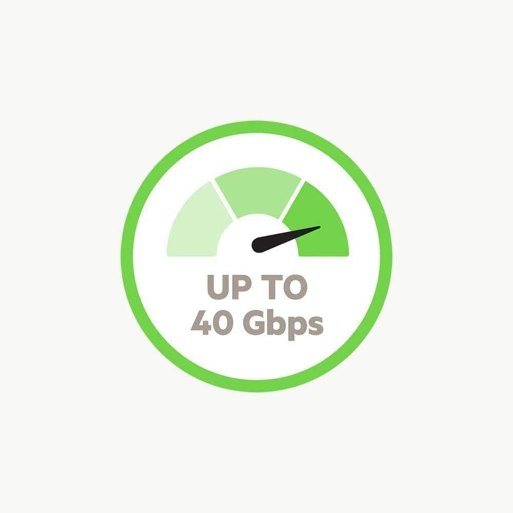 Belkin Thunderbolt 3 USB-C-Kabel (0,8 m, 40 Gbit/s, 5K, 100 W, Typ C 3.1) schwarz USB 3.1 I 0.8M, US