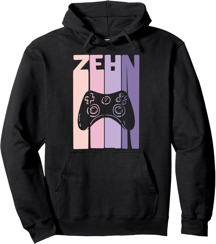 Level 10 Jahre Geburtstagsshirt Mädchen Gamerin 10 Jahre alt Pullover Hoodie