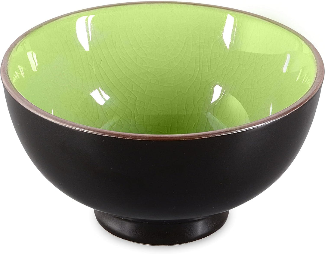 Matcha-Set 3-teilig sommergrün, bestehend aus Matcha-Schale, Matcha-Löffel und Matcha-Besen (Bambus)