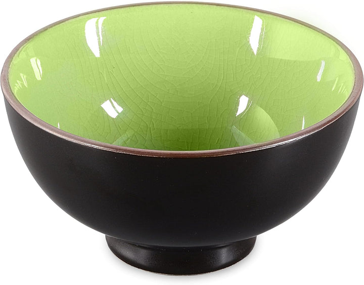 Matcha-Set 3-teilig sommergrün, bestehend aus Matcha-Schale, Matcha-Löffel und Matcha-Besen (Bambus)