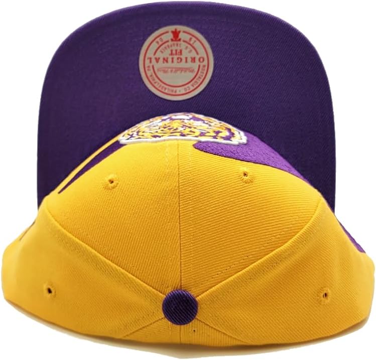 Mitchell & Ness Louisiana State University LSU Sharktooth NCAA Snapback Cap and Basecap