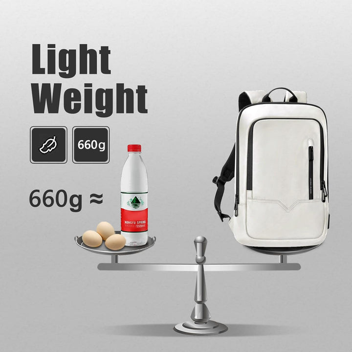 Laptop Rucksack Herren Leicht Business Rucksack mit USB-Anschluss Wasserdichter Rucksack Herren Schu
