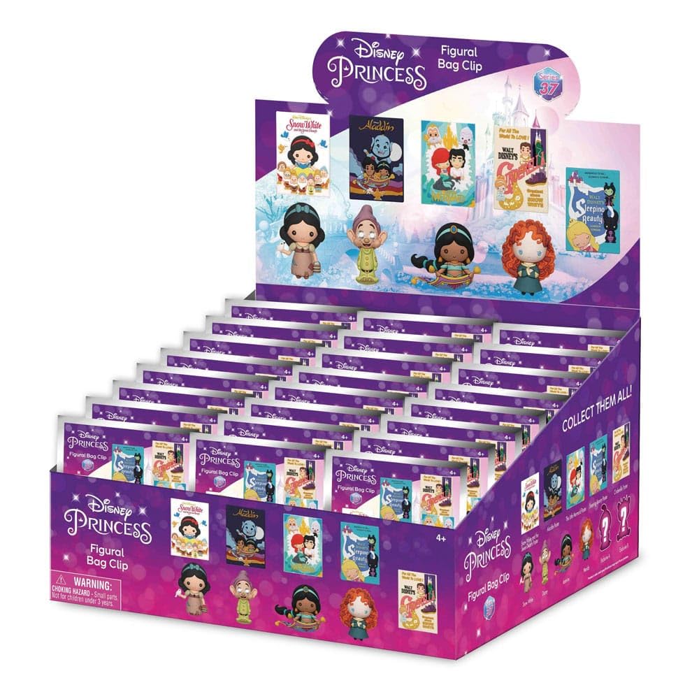 Disney Princess Series 37 3D Figural Foam Bag Clip Mystery Pack Blind Bag