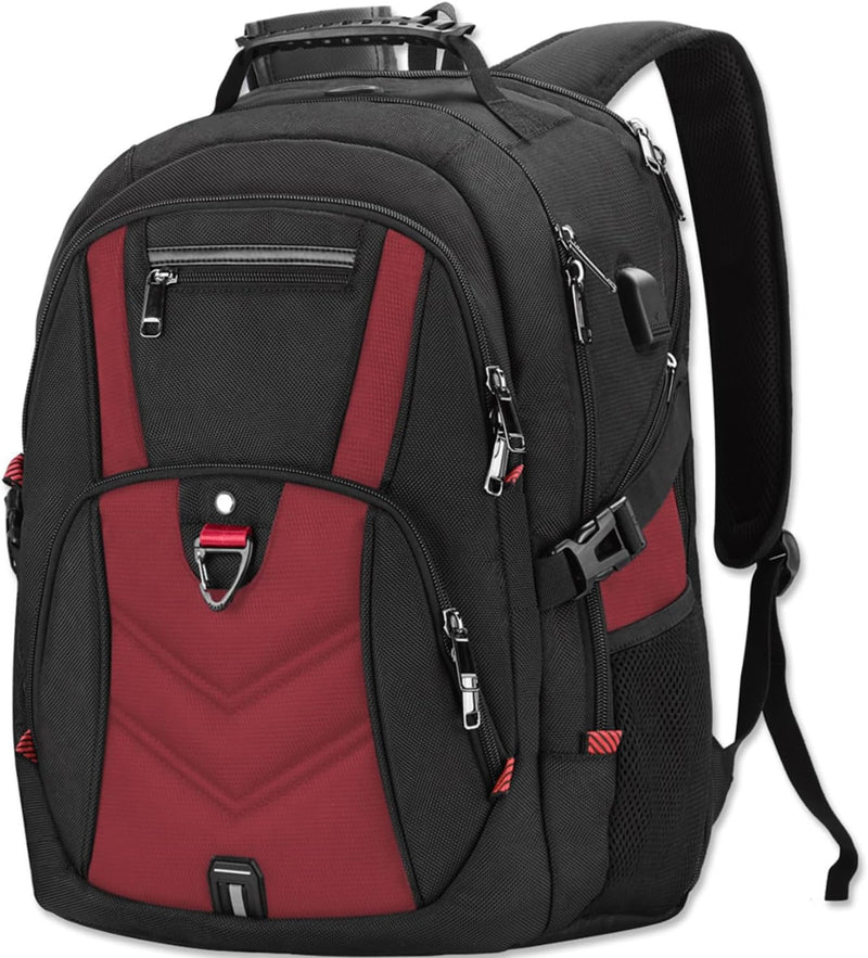 NEWHEY Laptop Rucksack Herren 17 Zoll Schulrucksack Jungen Teenager 17,3 USB Arbeit Business Wasserd