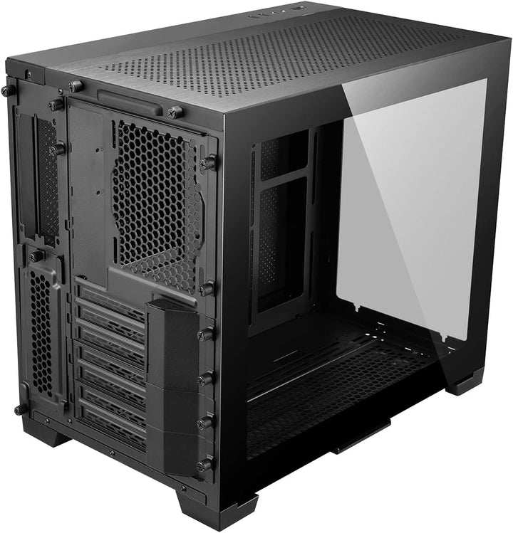 Lian Li O11 Dynamic Mini, Midi-Tower, gehärtetes Glas, Schwarz, Schwarz