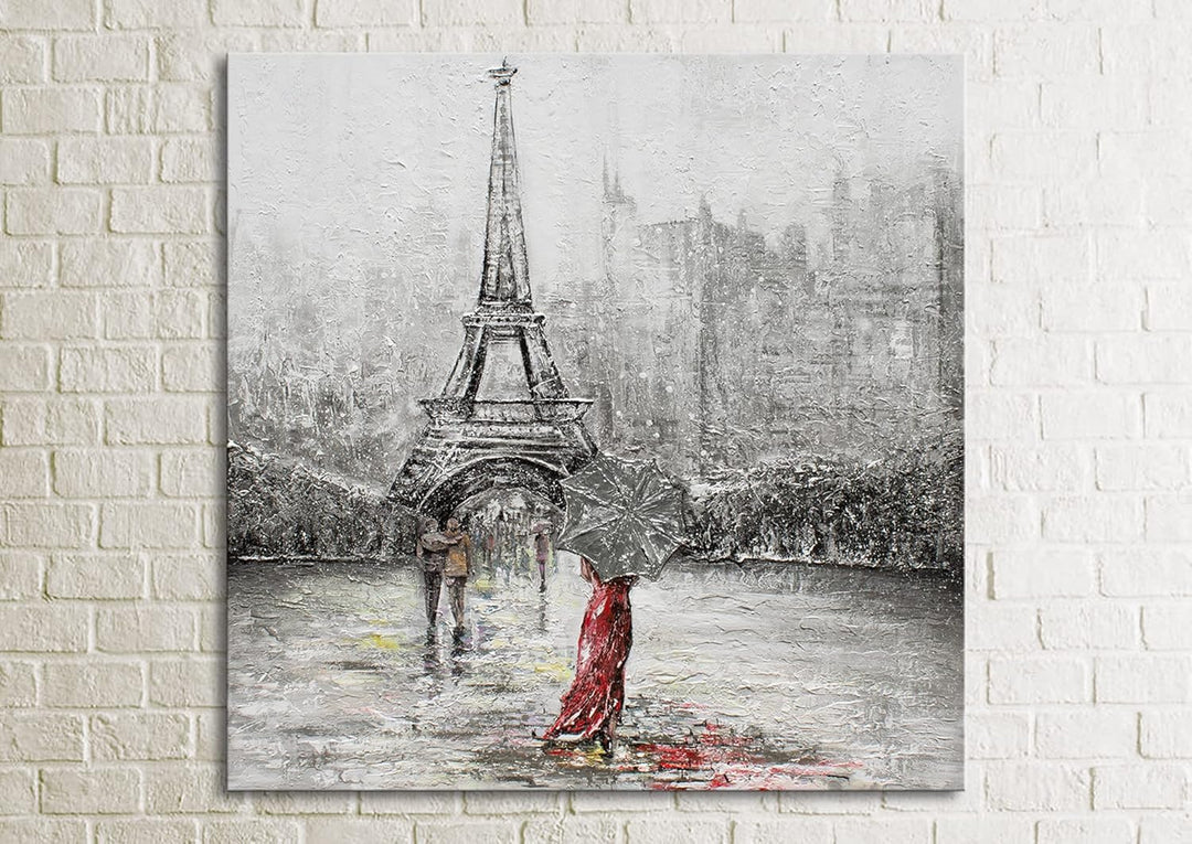 YS-Art Abstrakt Acryl Gemälde auf Leinwand Frankreich handgemalt Wandbild Wohnzimmer modern Wohndeko