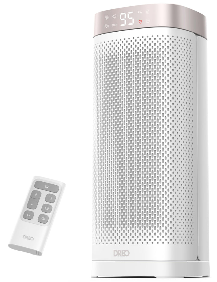 Dreo 16 Inch Electric Heater, Energy Efficient Space Heaters with Thermostat, 70° Oscillating Remote