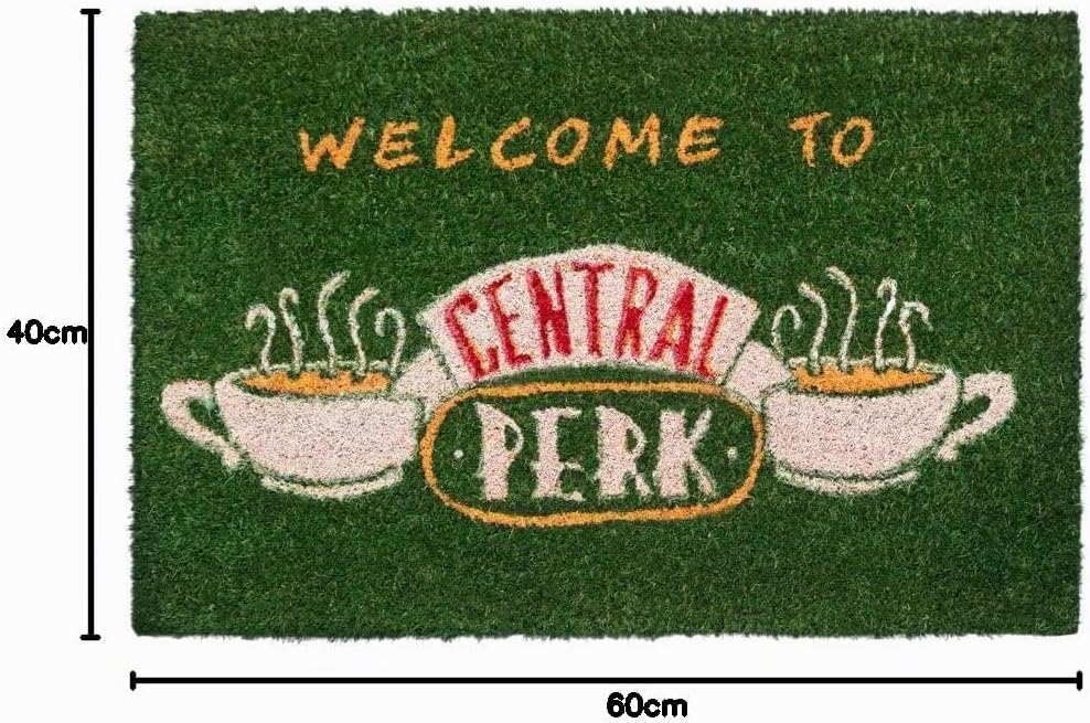Grupo Erik Kokosmatte Fussmatte Friends Central Perk - Schmutzfangmatte 40x60 cm - Fussmatte Lustig