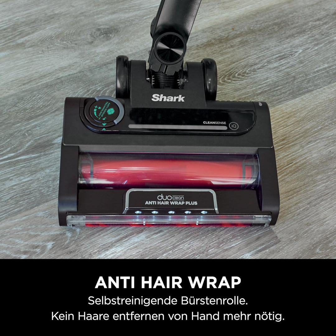 Shark Stratos Akku-Staubsauger Kabellos, PowerFins Plus, 60 Min. Laufzeit, Anti Hair Wrap und CleanS