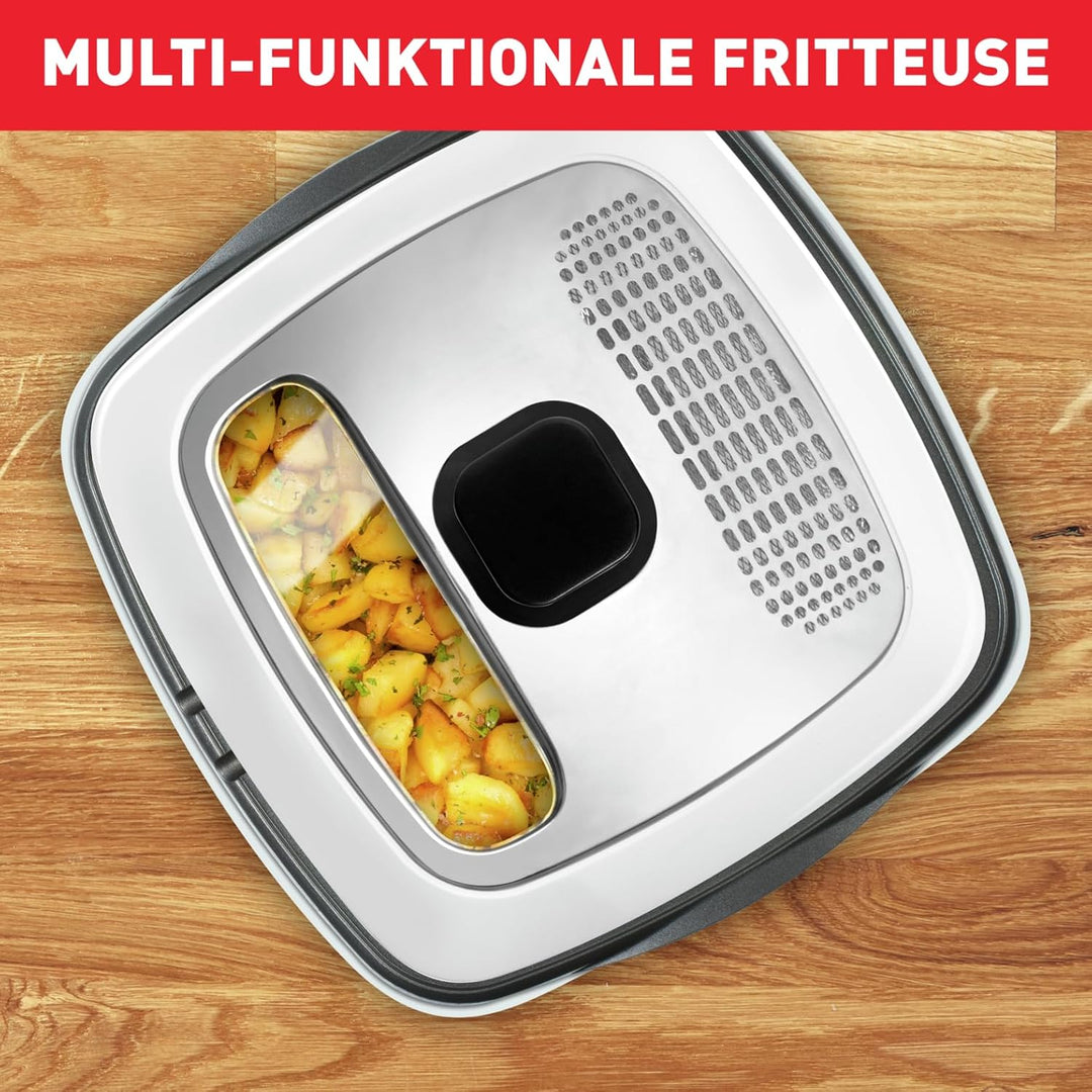 Tefal FR4950 Multi-Funktions-Fritteuse Versalio Deluxe 9-In-1 | Kapazität 1,3 Kg | Inkl. Pfannenwend