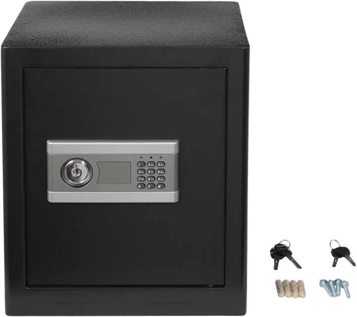 Elektronischer Tresor | 38 * 31 * 45cm | 43L Q195 Kohlenstoffstahl Doppelschloss Elektronischer Safe