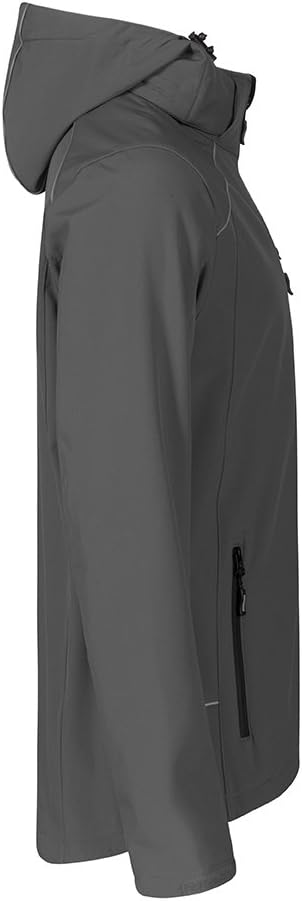 Softshell Jacke Plus Size Herren, Stahlgrau, XXXL