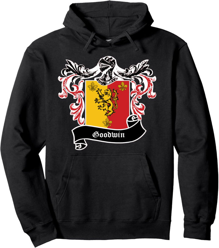 Goodwin Coat of Arms surname last name family crest Pullover Hoodie