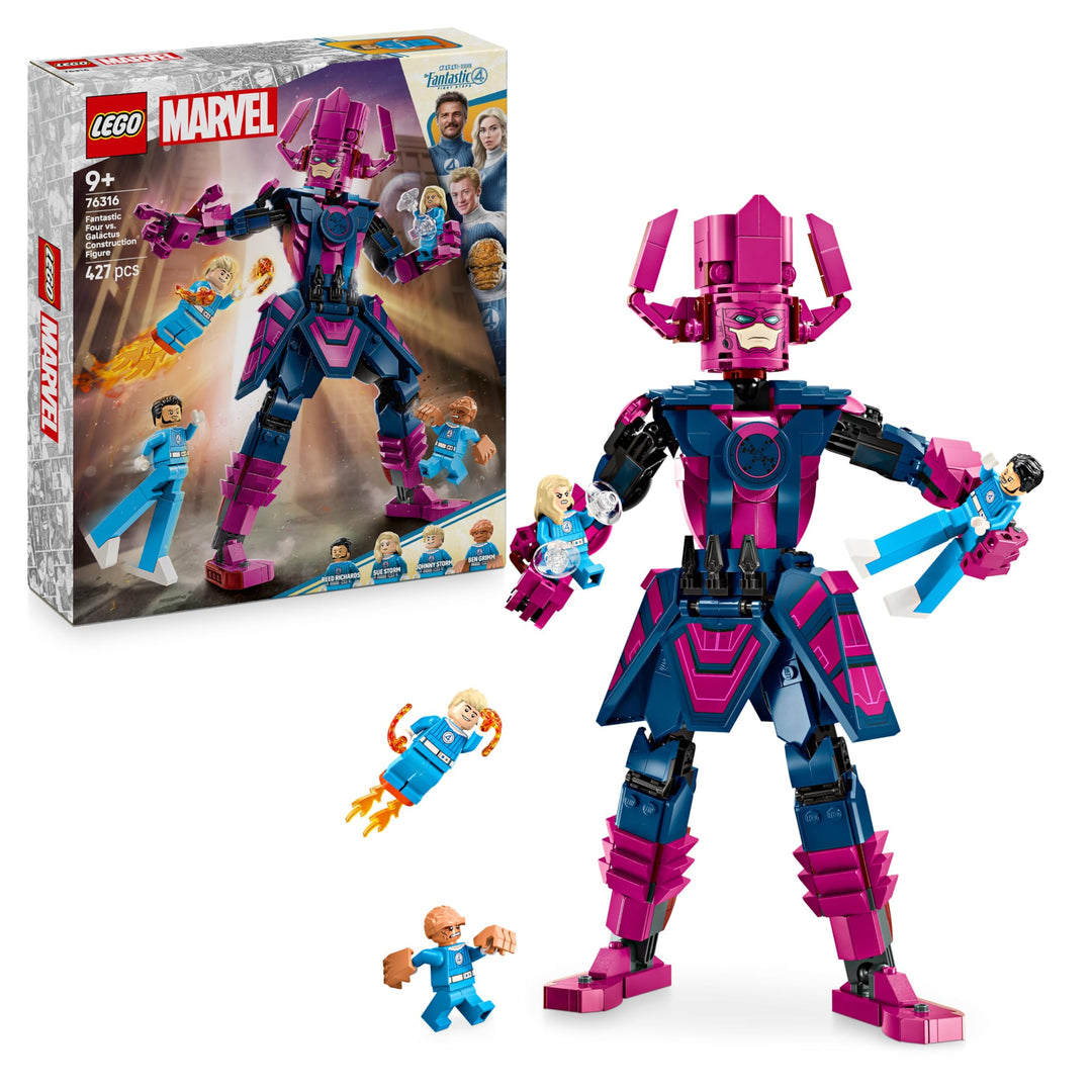 LEGO ǀ Marvel Fantastic Four vs. Galactus Baufigur - Bauset mit Superhelden - Spielset mit The Thing