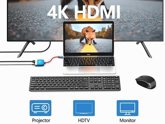 RREAKA Switch 2 Dock Replacement for Nintendo Switch 1&2 Dock, Switch TV Adapter with 4K@60Hz HDMI,