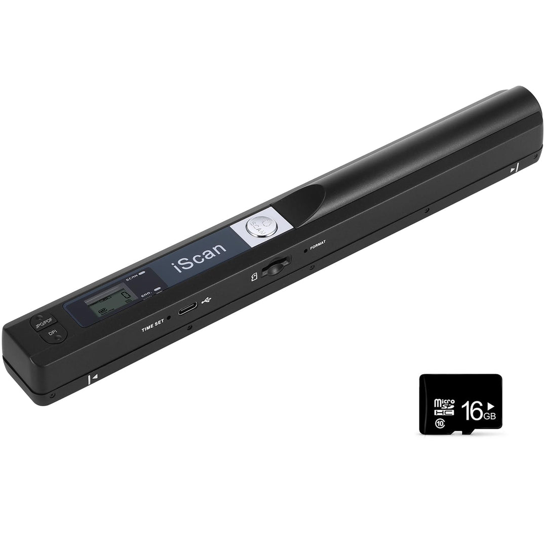 AOZBZ Tragbarer Dokumentenscanner, 900 DPI, Handgerät, USB-Bildscanner, A4, Farbfoto, mobiler Scanne