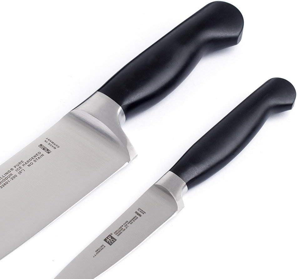 Zwilling 33620-004-0 Pure Messerset, 2-tlg., Rostfreier Spezialstahl, Zwilling Sonderschmelze, Kunst