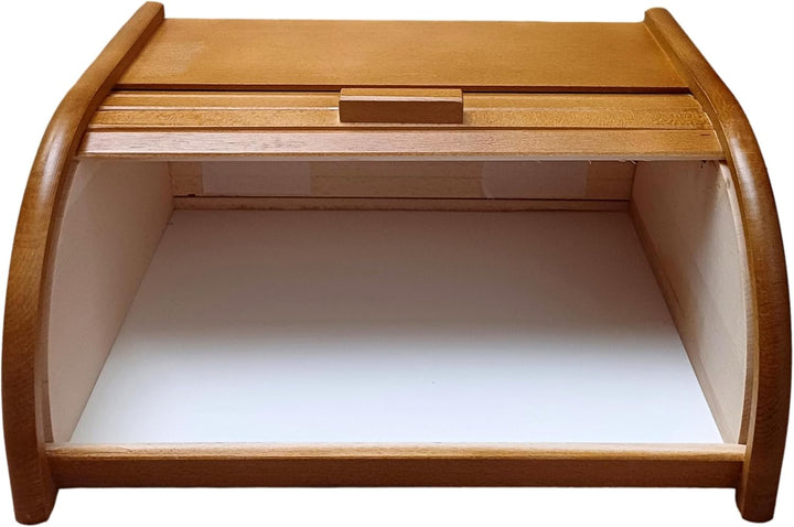 Brot-Box aus Holz, aufrollbar oder herunterklappbar, verschiedene Versionen erhältlich, holz, braun,