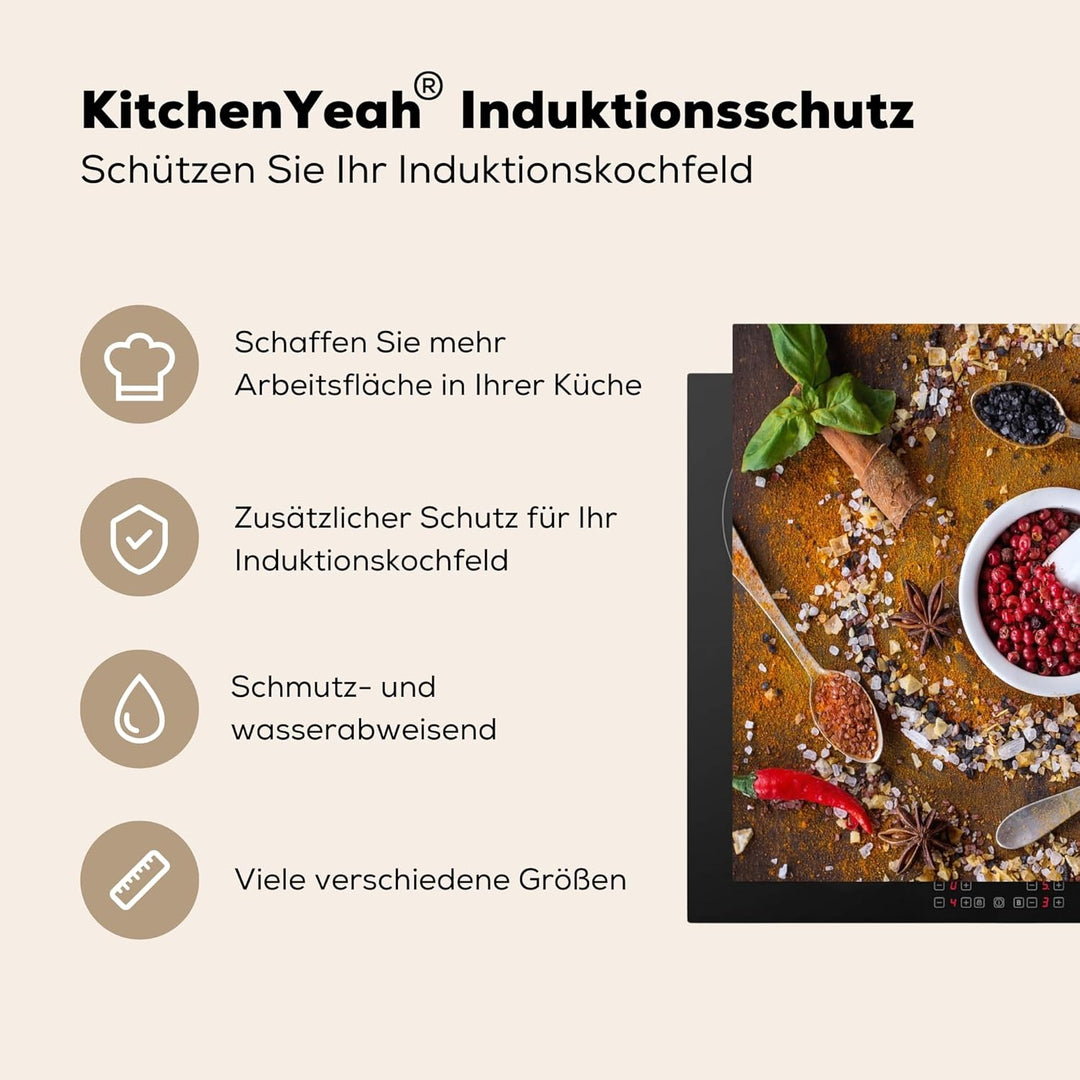 Herdabdeckplatte Einteilig Küche Herdabdeckung Induktionsfeld Ceranfeld Herdabdeckplatten Vinyl Matt